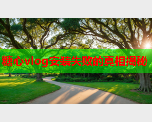 糖心vlog安装失败的真相揭秘  第1张